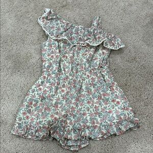 Janie and jack Floral Ruffle Kids Romper